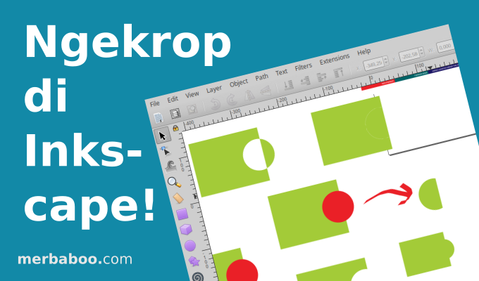 Macam-macam cropt / cropping shape dan image di Inkscape