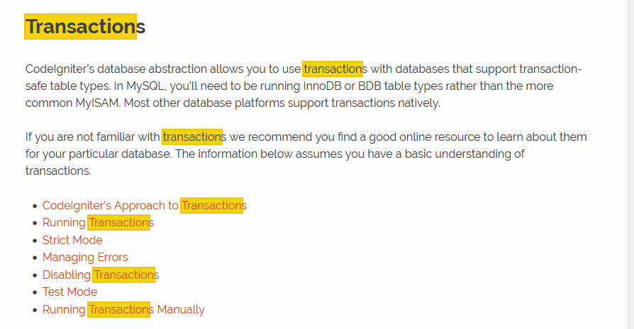 Menggunakan database transaction di CodeIgniter 4